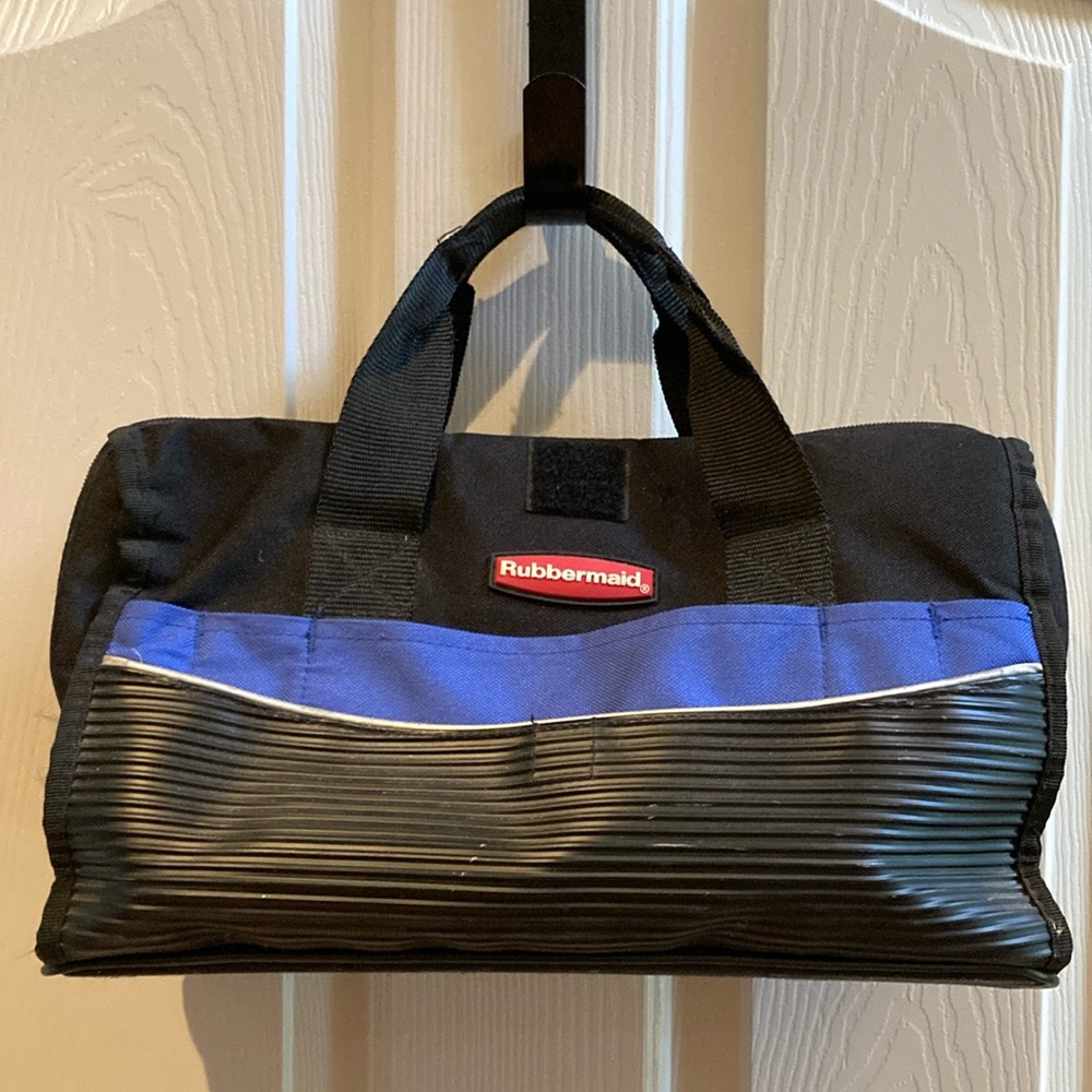 EUC Rubbermaid Black/Blue Tool Bag